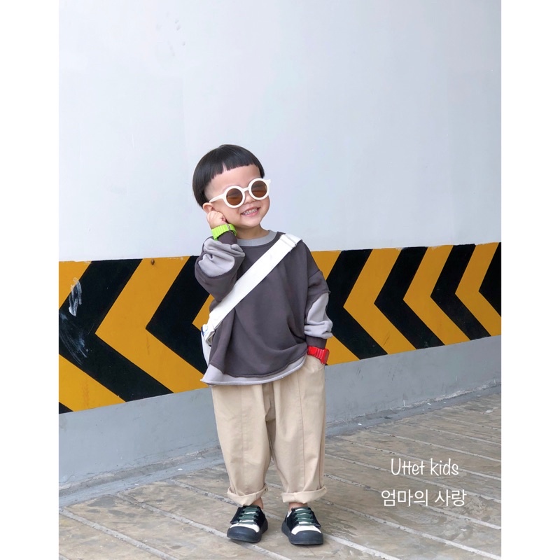 ÁO SWEATER CHO BÉ GÁI VÀ BÉ TRAI PHONG CÁCH HÀN QUỐC 1568 FORM CHUẨN SIZE