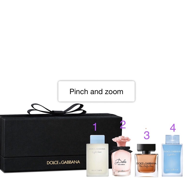 Set 4 chai nước hoa Dolce&Gabbana 🇫🇷