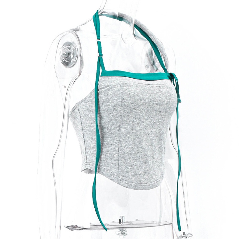 Áo Tank Top Hai Dây Màu Sắc Tùy Chỉnh Thời Trang Mùa Hè Xinh Xắn Cho Nữ