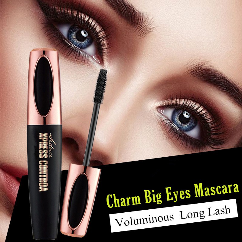 Mascara Sợi Tơ 4d Chống Thấm Nước Màu Đen Chuốt Dài Và Dày Mi