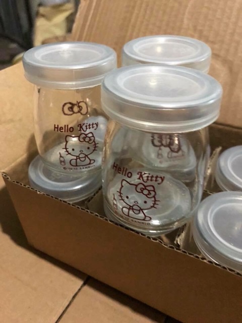 Cốc thủy tinh làm sữa chua Combo 12 chiếc