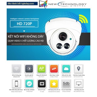 Mua Camera wifi an ninh  giám sát mini ốp tường HD 720P (Camera vòm)