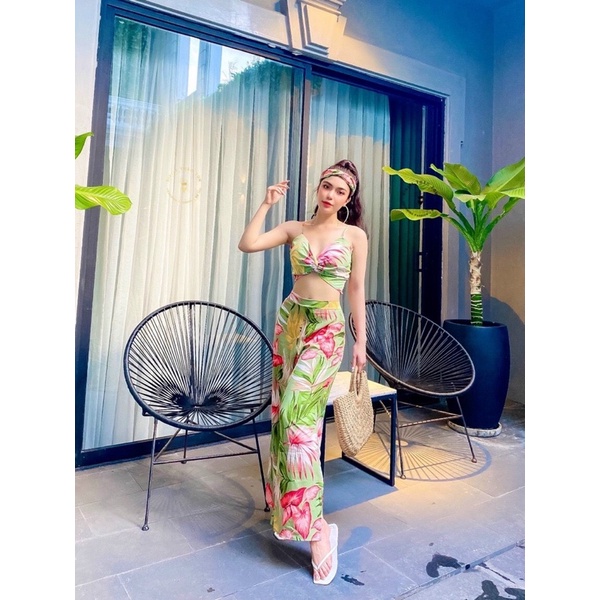 BIKINI Nữ Set 3 Món kèm Tuban đi biển chụp hình siêu xinh #bikini #đồ bơi nữ