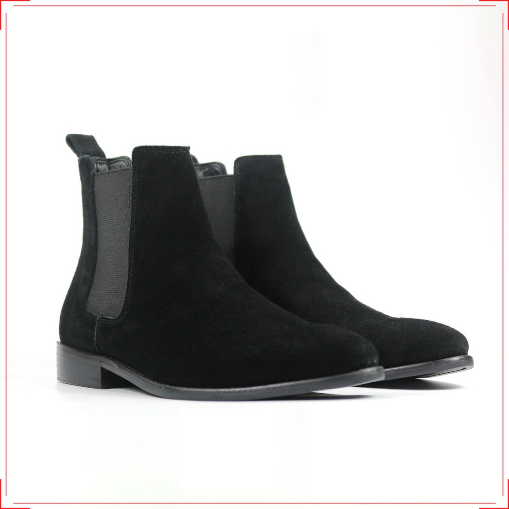 Giày Chelsea Boots Da Lộn Đen , Giày Da Lộn Cao Cấp Bảo Hành 12 Tháng