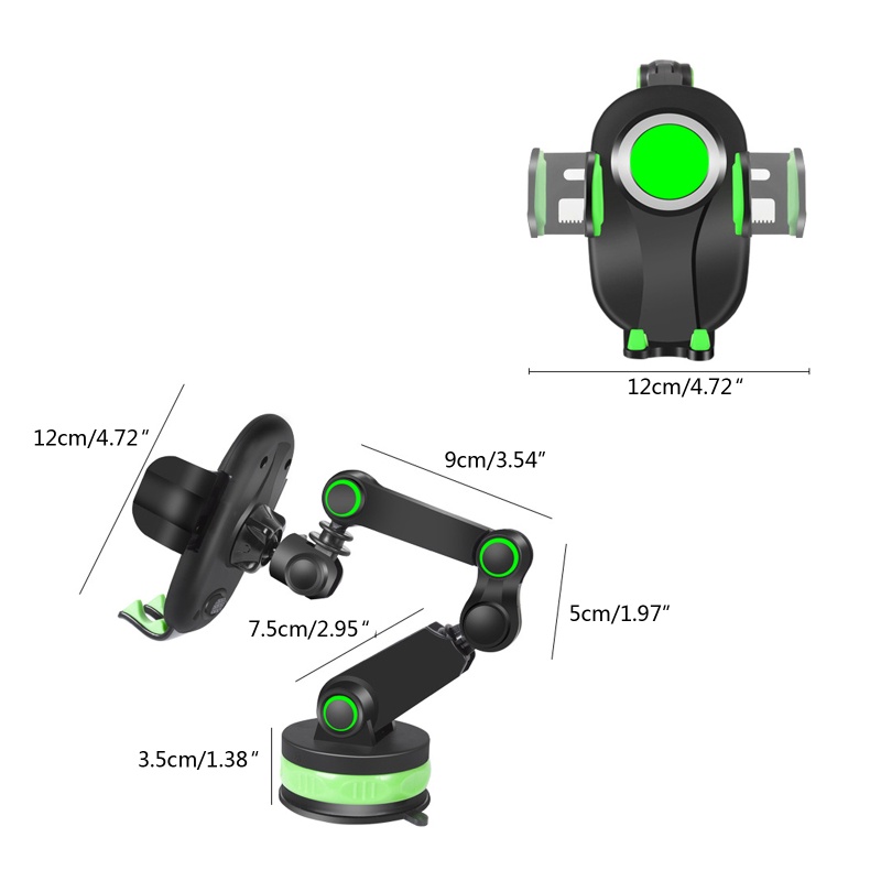 Giá Đỡ Điện Thoại Gắn Kính Chắn Gió Xe Hơi / Xe Tải SUV Có Giác Hút Mạnh