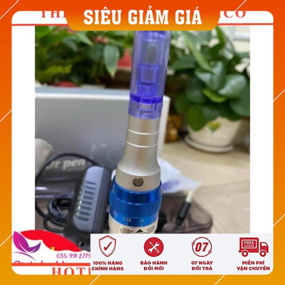 Máy Vi Kim Dr Pen A6🎈 Chính Hãng Mới Nhất 2021 🎈 Bh 12🎈 2 cục pin tích điện