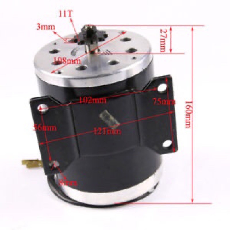 Motor 36V 500W Xe chế, xe cào cào điện, xe 4 bánh, xe atv chạy xích