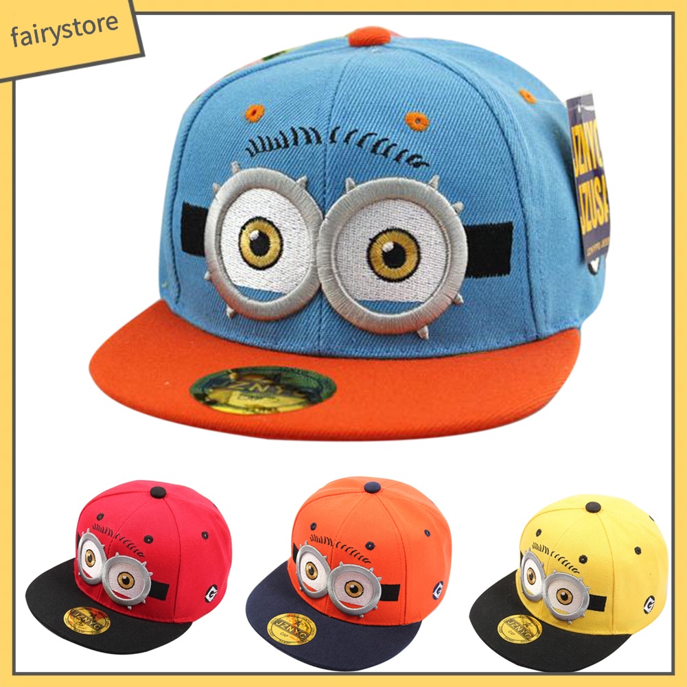 Mũ Snapback Hoạ Tiết Hoạt Hình Dễ Thương Cho Bé