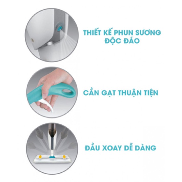 [LOCK&LOCK]CÂY LAU NHÀ DẠNG XỊT NƯỚC -ETM461