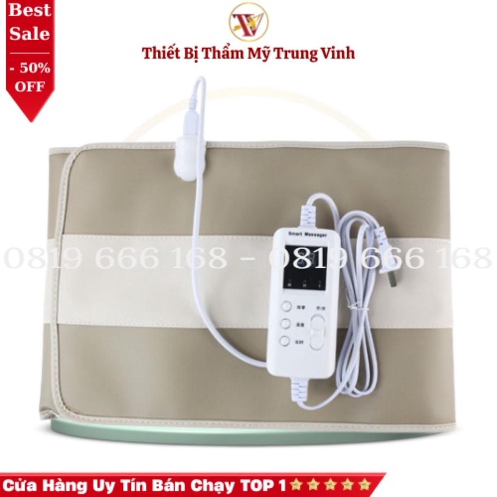 Đai Quấn Giảm Béo, Đai Quấn Nóng Rung Massage 10 Chế Độ - Đai Giảm Béo
