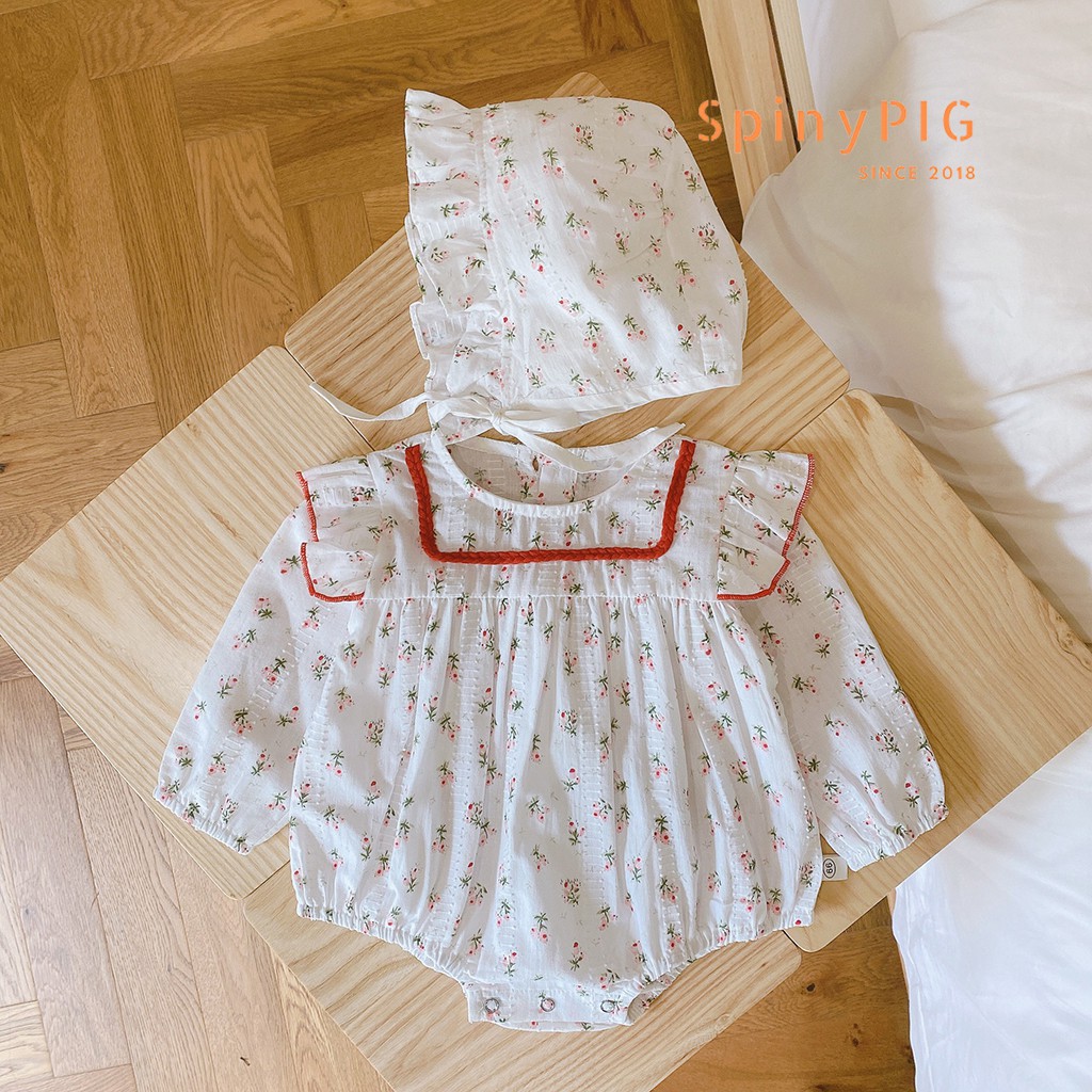 Bộ body cho bé gái 0-2 tuổi 100% cotton cực xinh xắn thoáng mát cho mùa hè