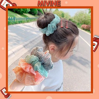 Dây chun buộc tóc vải scrunchies hàn quốc đeo tay cực đẹp SC05