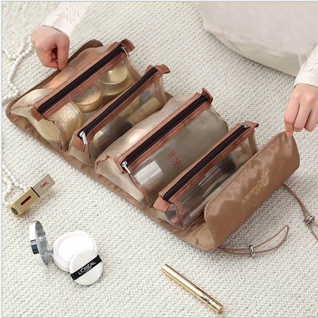 Set 4 Túi Lưới Đựng Mỹ Phẩm Đa Năng Tiện Dụng