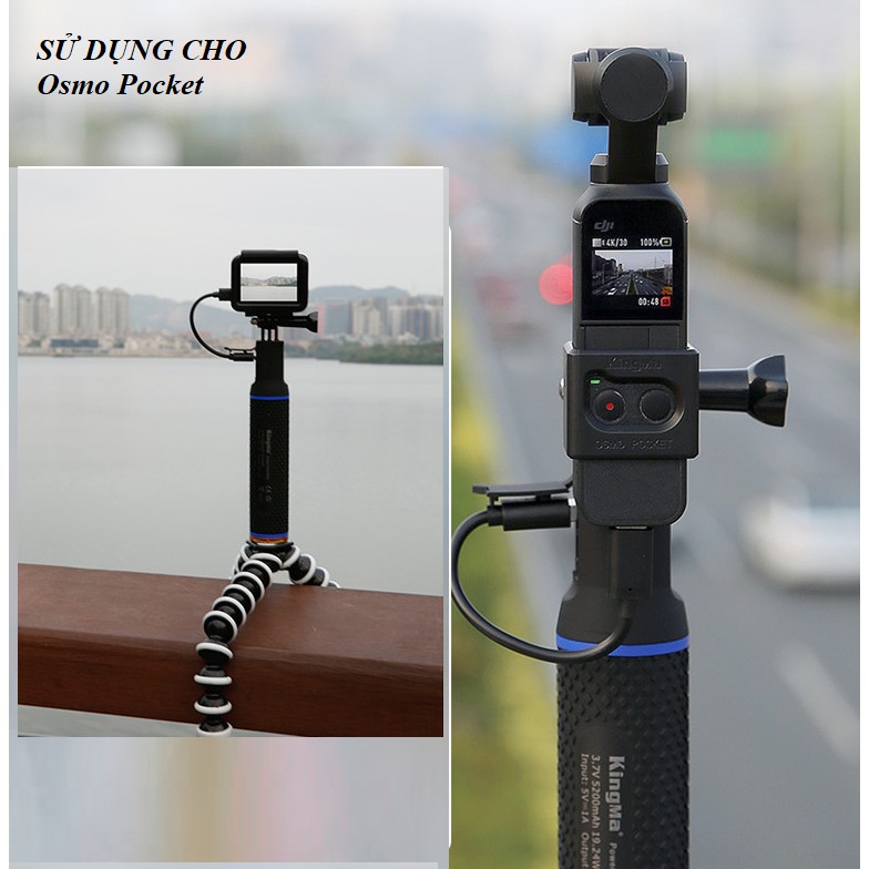 Sạc dự phòng gopro hãng kingma dung lượng cao 5200mah cho máy quay hành động gopro hero 5/6/7/8 | BigBuy360 - bigbuy360.vn