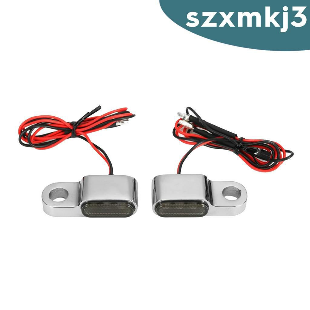 1 Cặp Đèn LED Xi Nhan Màu Hổ Phách Dành Cho Xe Mô Tô Cruiser Chorme
