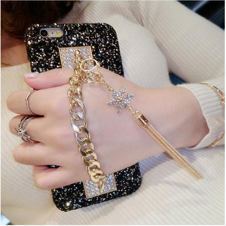 Ốp điện thoại lấp lánh có dây đeo cho Samsung Galaxy J2 J3 J5 J7 Prime PRO J4 J6 PLUS A50 A30 M20 A750 | BigBuy360 - bigbuy360.vn