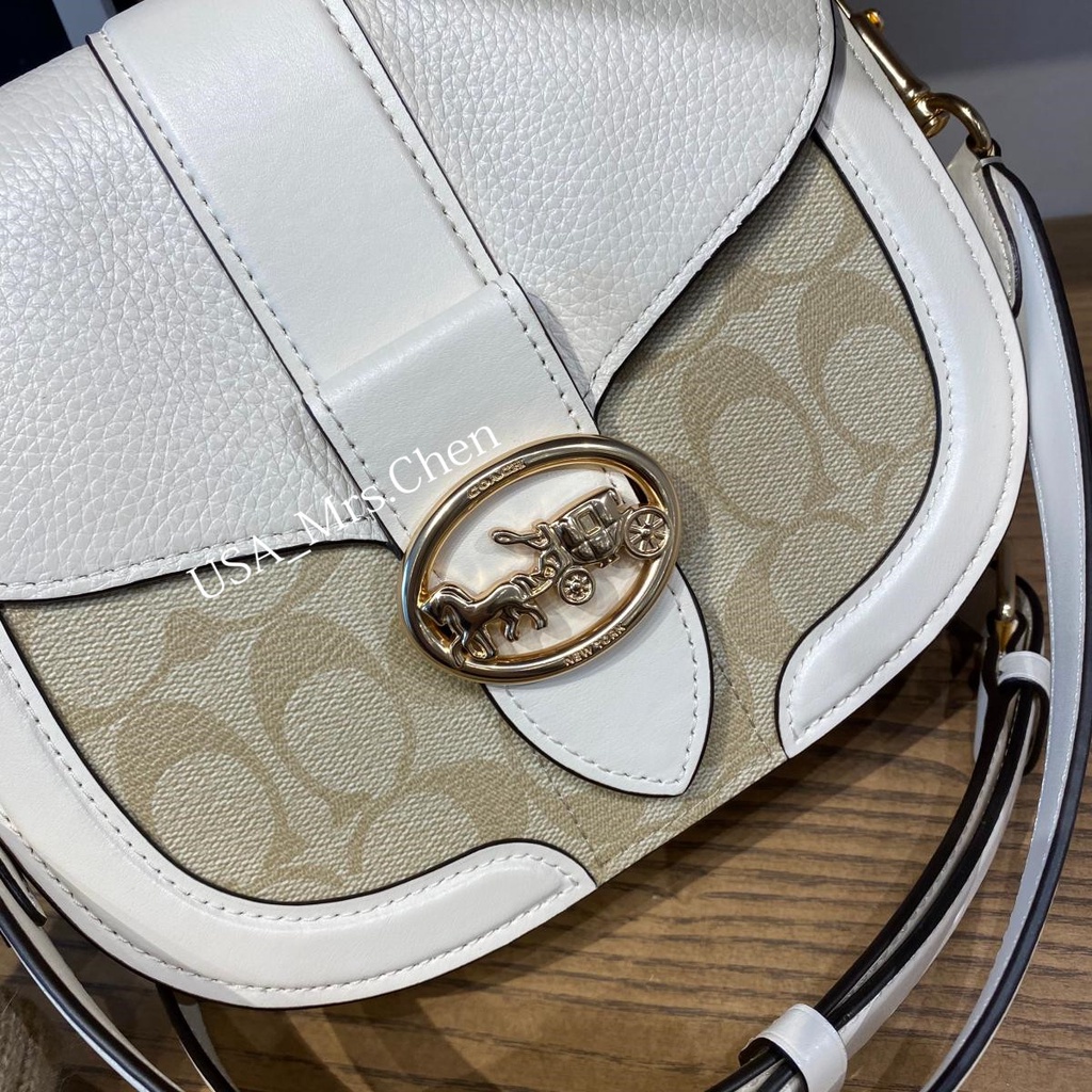 Túi Messenger COACH Saddle Bag, Hàng Chính Hãng Có Giấy Chứng Nhận Mua Hàng, Balo Đeo Bên, Có Thể Điều Chỉnh Độ Dài