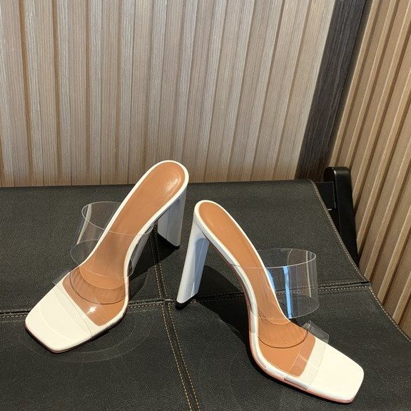 Giày Cao Gót 9Cm 7Cm Thiết Kế Quai Trong Suốt Thời Trang Cho Nữ