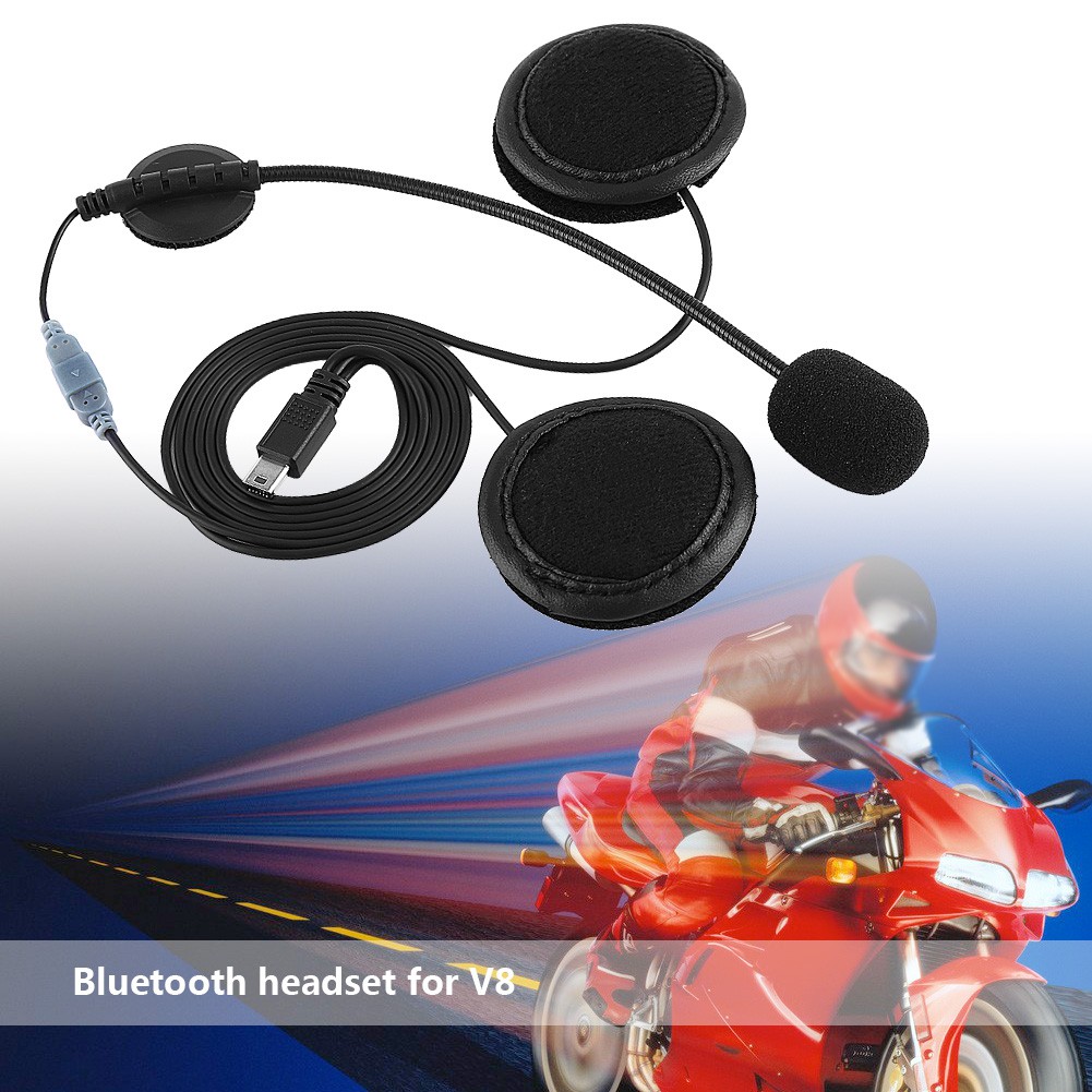 Tai Nghe Bluetooth V8 Tích Hợp Mic Cho Mũ Bảo Hiểm Xe Mô Tô