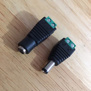 Bộ Jack nguồn, giắc sạc đực - cái chế pin sạc máy bắn vít, máy khoan DC 5.5x2.1mm