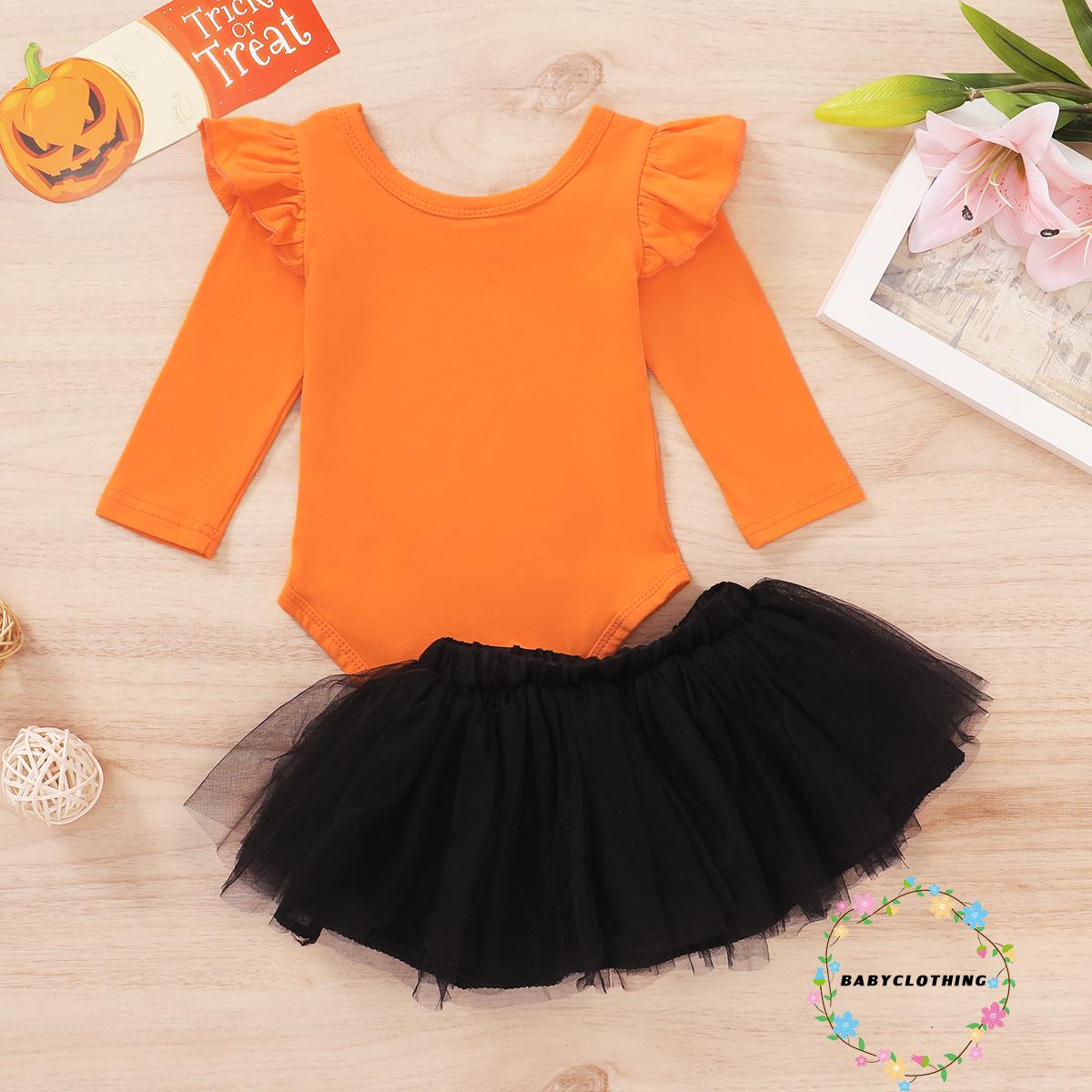 Set Đồ 2 Món Hóa Trang Halloween Xinh Xắn Cho Bé Gái