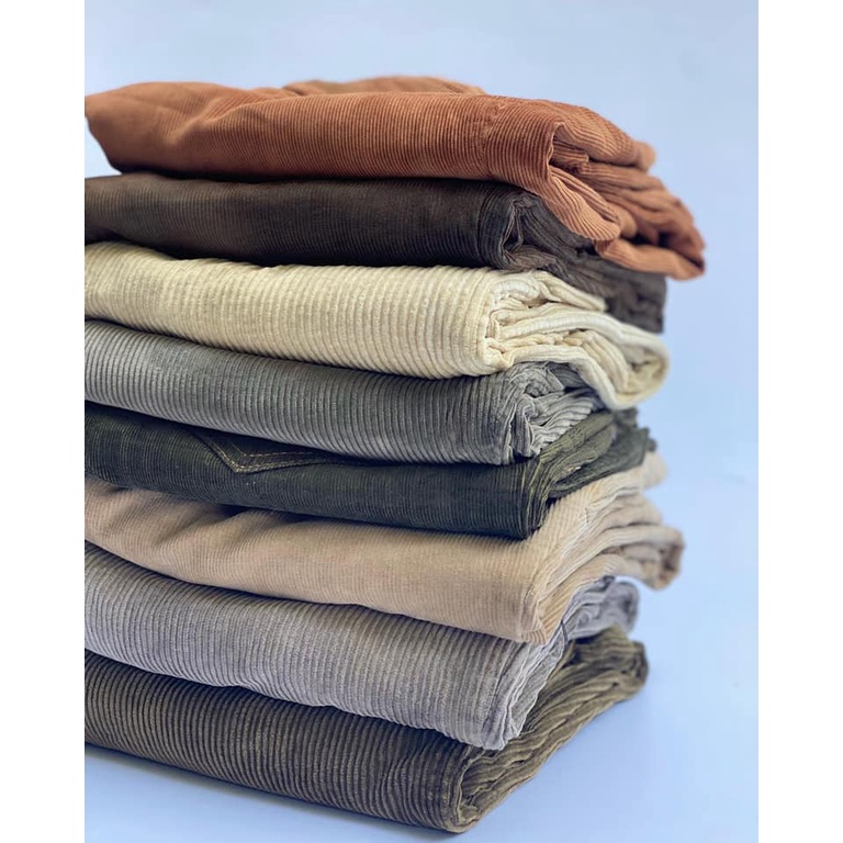 Quần 2hand nhung tăm vintage, quần seconhand nam nữ hàng 1 loại đẹp. Mẫu RANDOM được chọn màu và size
