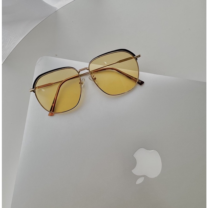 Kính mắt mặt tròn gọng sắt cao cấp