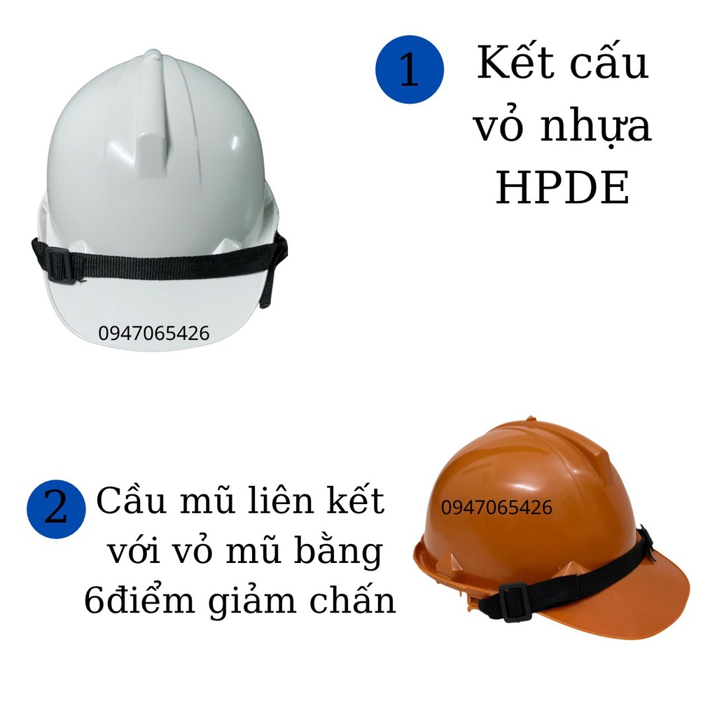 mũ bảo hộ lao động công nhân, mũ bảo hộ lao động