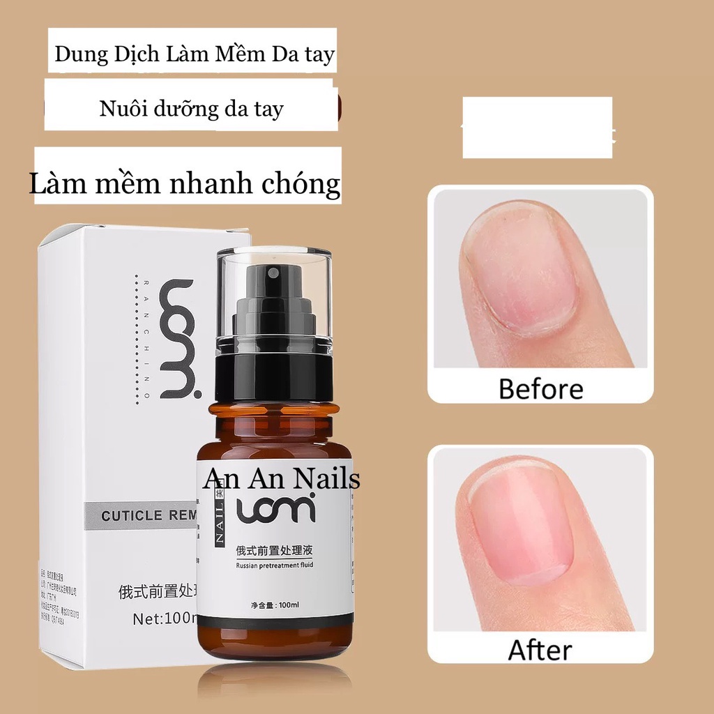 Nước mềm da nail dạng xịt hiệu quả, cắt da quanh móng