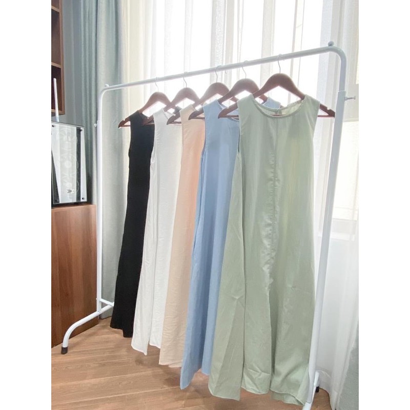 Đầm - Váy sát nách dáng dài Style Korea