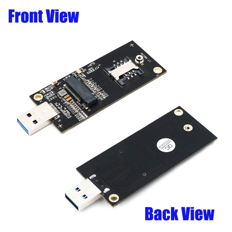 char M.2 Key B To USB 3.0 Adapter Converter Card Board+6pin Card Sim Slot For 3G / 4G / 5G Module M.2 To USB Riser Card
