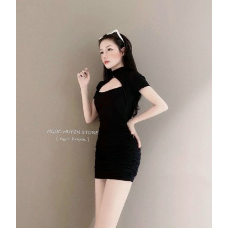 ĐẦM BODY CỔ TÀU KHOÉT