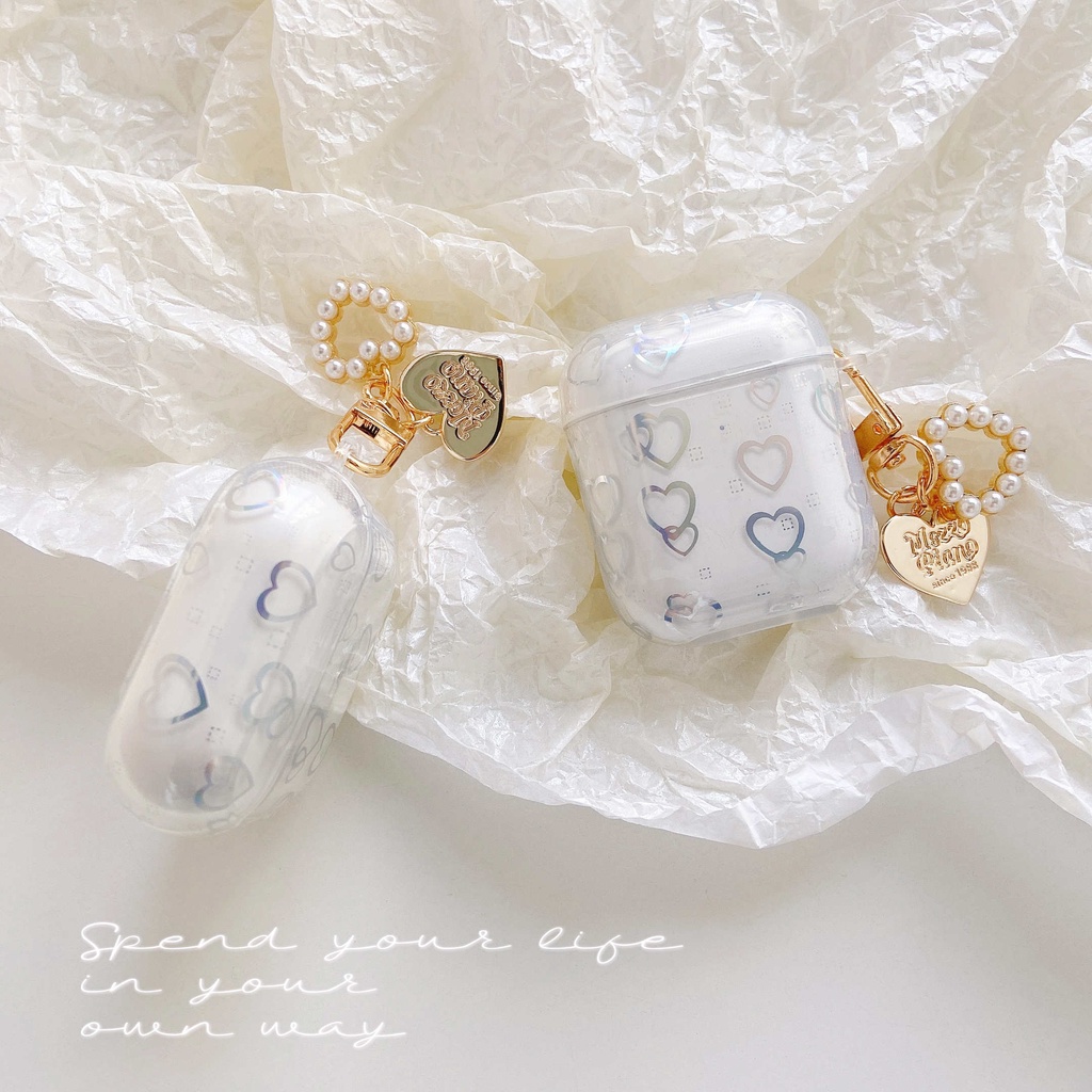 Vỏ Bảo Vệ Hộp Sạc Tai Nghe AirPods3gen AirPods3 Màu Laser Trong Suốt Thời Trang 2021 Ốp