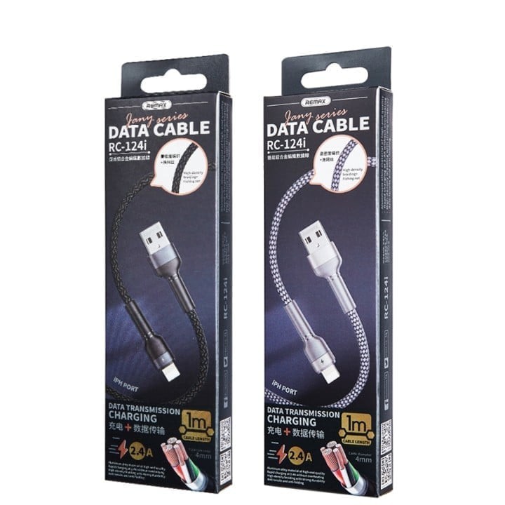 CÁP SẠC REMAX RC- 124I  IP - 124m micro usb - 124a Type C