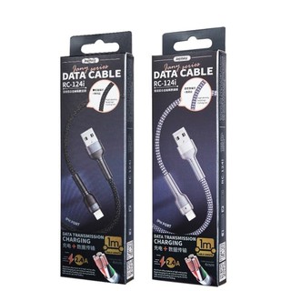 Cáp sạc nhanh remax rc 124i 124m 2.4a - 1m laining ip - micro usb - type c