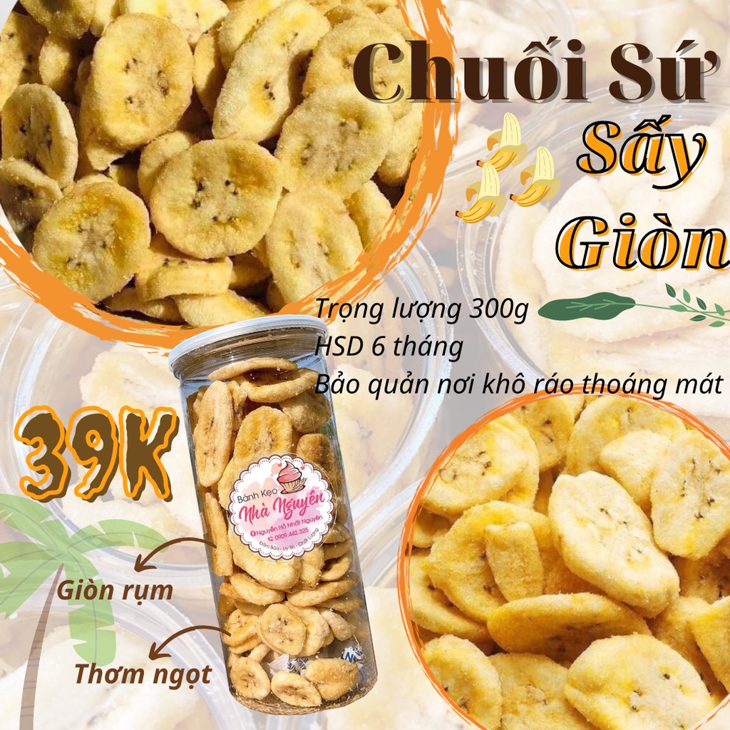 CHUỐI SỨ SẤY GIÒN