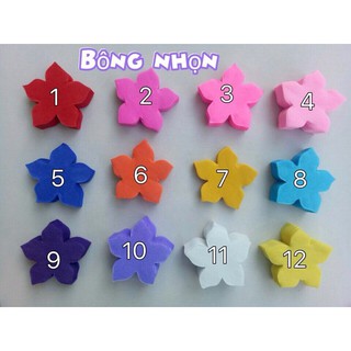 nguyên liệu làm hoa giấy lụa bộ lớn 84 bông.