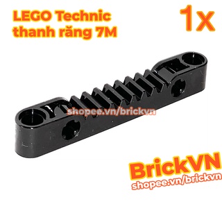 [1 Cái] LEGO Technic Thanh Răng Đen 1x7 Với Lỗ Chốt và Lỗ Trục ID 4562009 87761