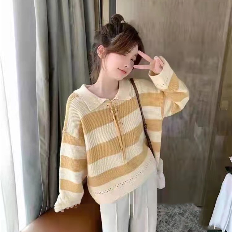 Áo sweater SUXI dài tay dáng rộng thiết kế mới thời trang mùa thu đông cho nữ