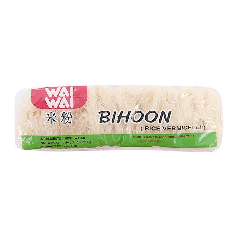 Bún Gạo Khô Wai Wai 500G - Nhãn Đỏ/Nhãn Xanh Chính Hãng Thái Lan