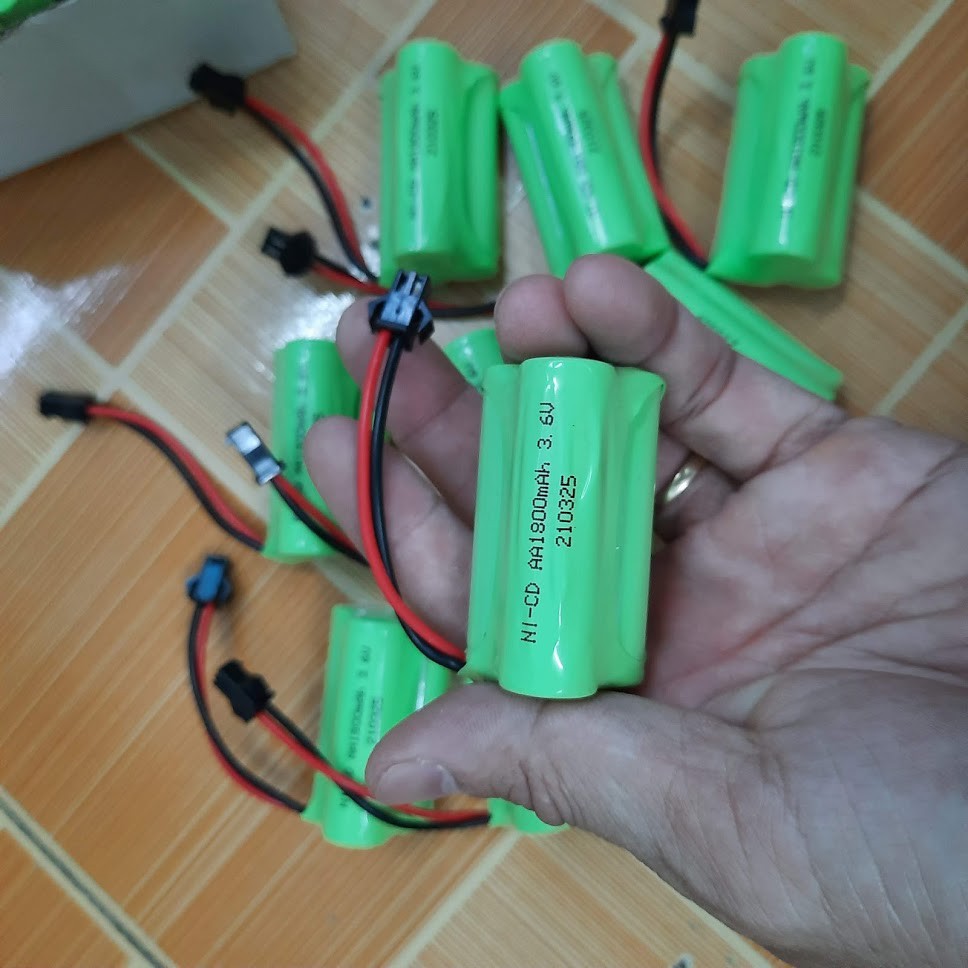 Pin sạc Ni-cd 3.6v 1800mah hai hàng xe mô hình điều khiển