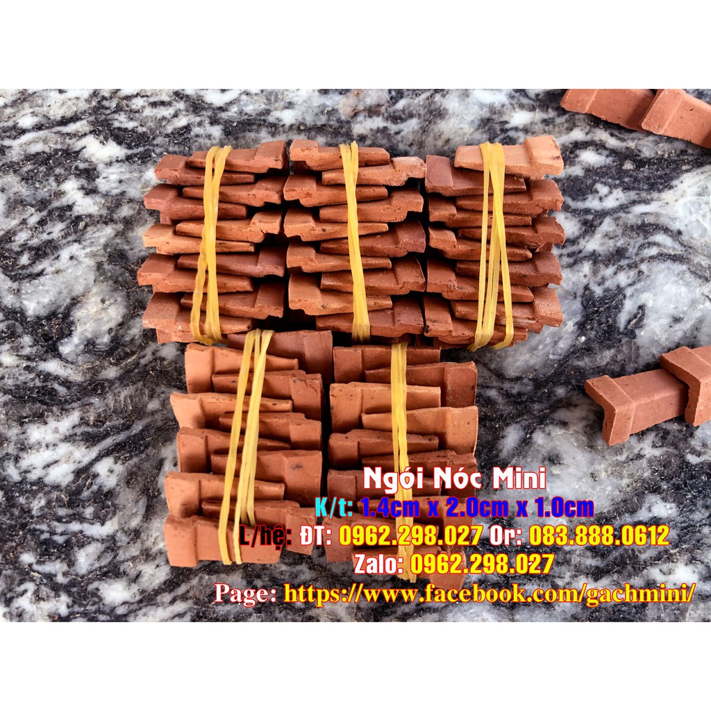 Gạch Mini, Ngói nóc Mini , xây nhà mini, mô hình tiểu cảnh, trang trí sân vườn