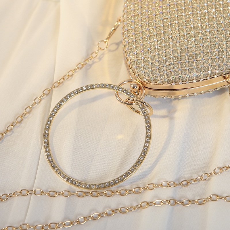 Ví Cầm Tay Đính Đá Kim Cương Toàn Diện Sang Trọng Cho Nữ