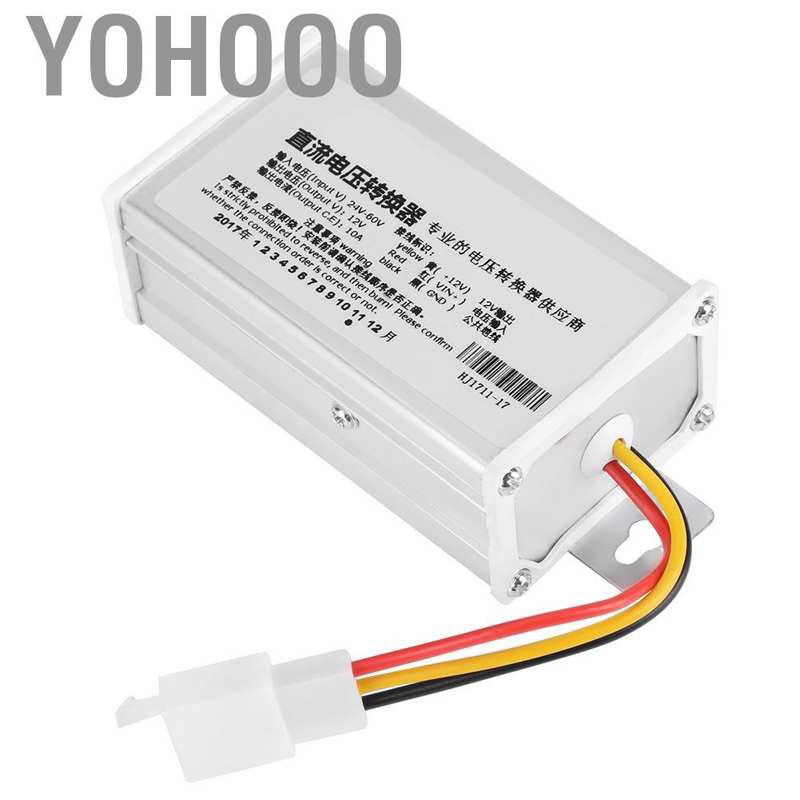 Bộ Chuyển Đổi Nguồn Điện Yohoo Dc 24v-60v Sang 12v-10a 120w Cho Xe Hơi