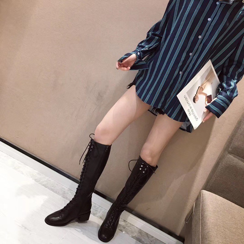 Bốt đùi cột dây