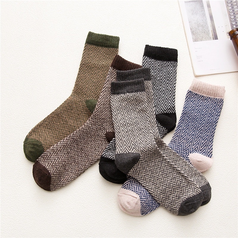 [TonaShoe] Tất Thổ Cẩm Basic 5 Màu Vintage M22