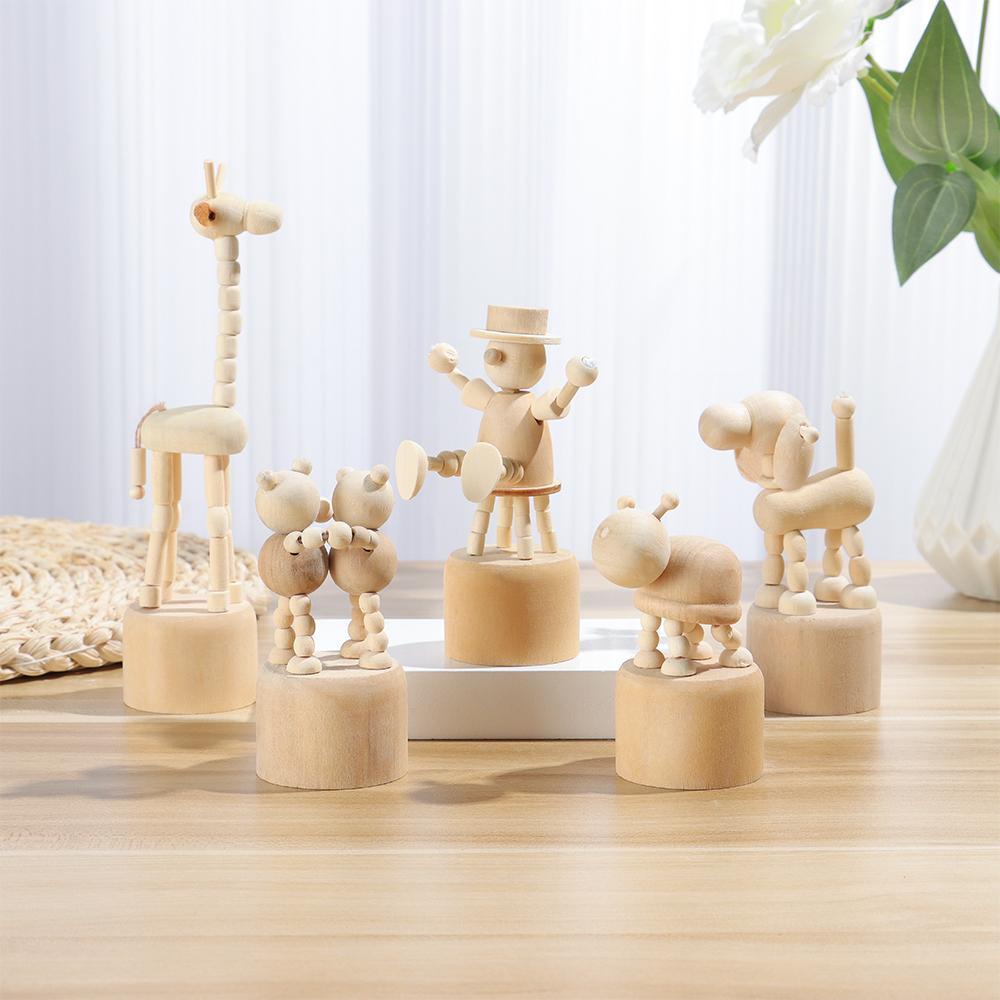 Mô Hình Động Vật Bằng Gỗ DIY Xinh Xắn