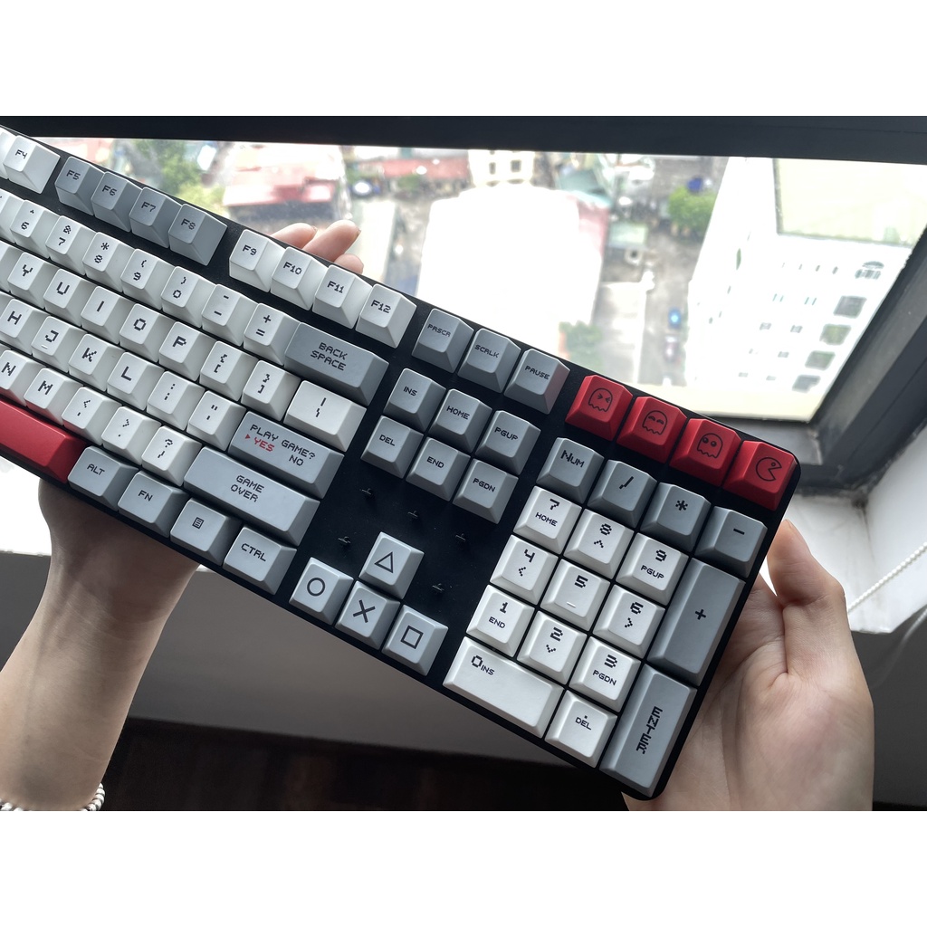 Keycap RETRO 8 BIT Thick PBT Dyesub 114 Phím Cherry Profile
