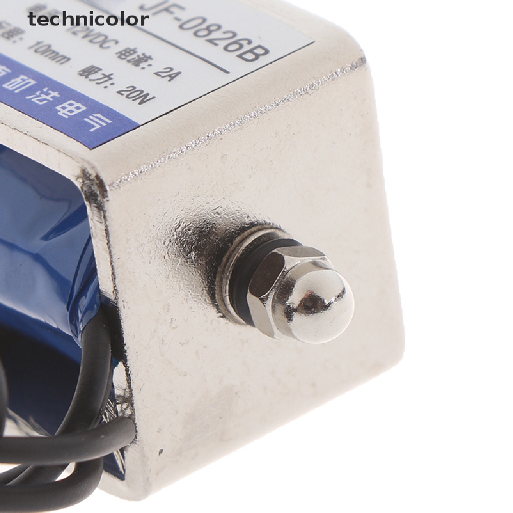 technicolor JF-0826B 12V/2A 10mm 20N push pull type open frame solenoid electromagnet TYG