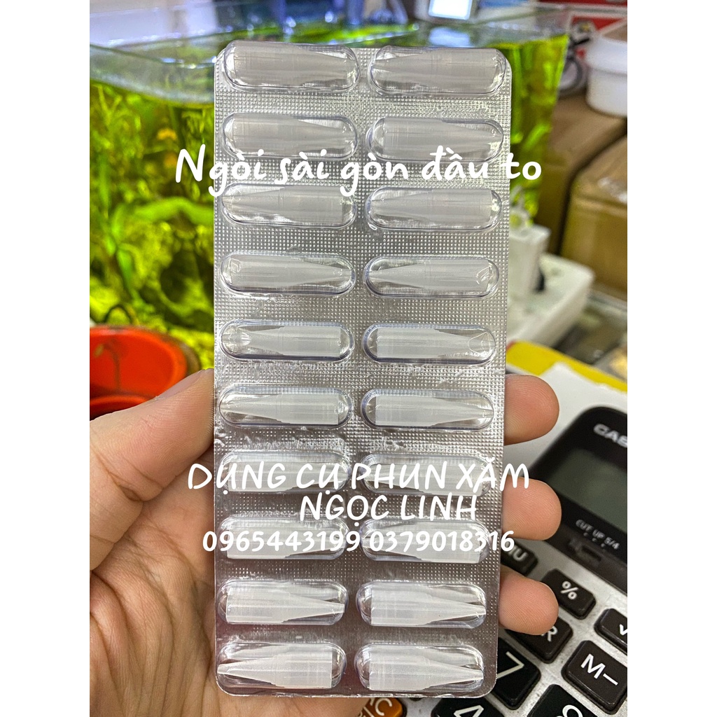 5 Vỉ Ngòi Máy Xăm Thần Thánh Tạo Hạt (Đầu Lớn)
